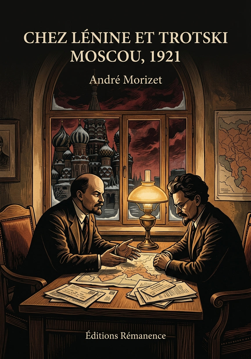 Livre Chez Lénine et TrotskiMoscou, 1921 par André Morizet - Couverture - Editions Remanence