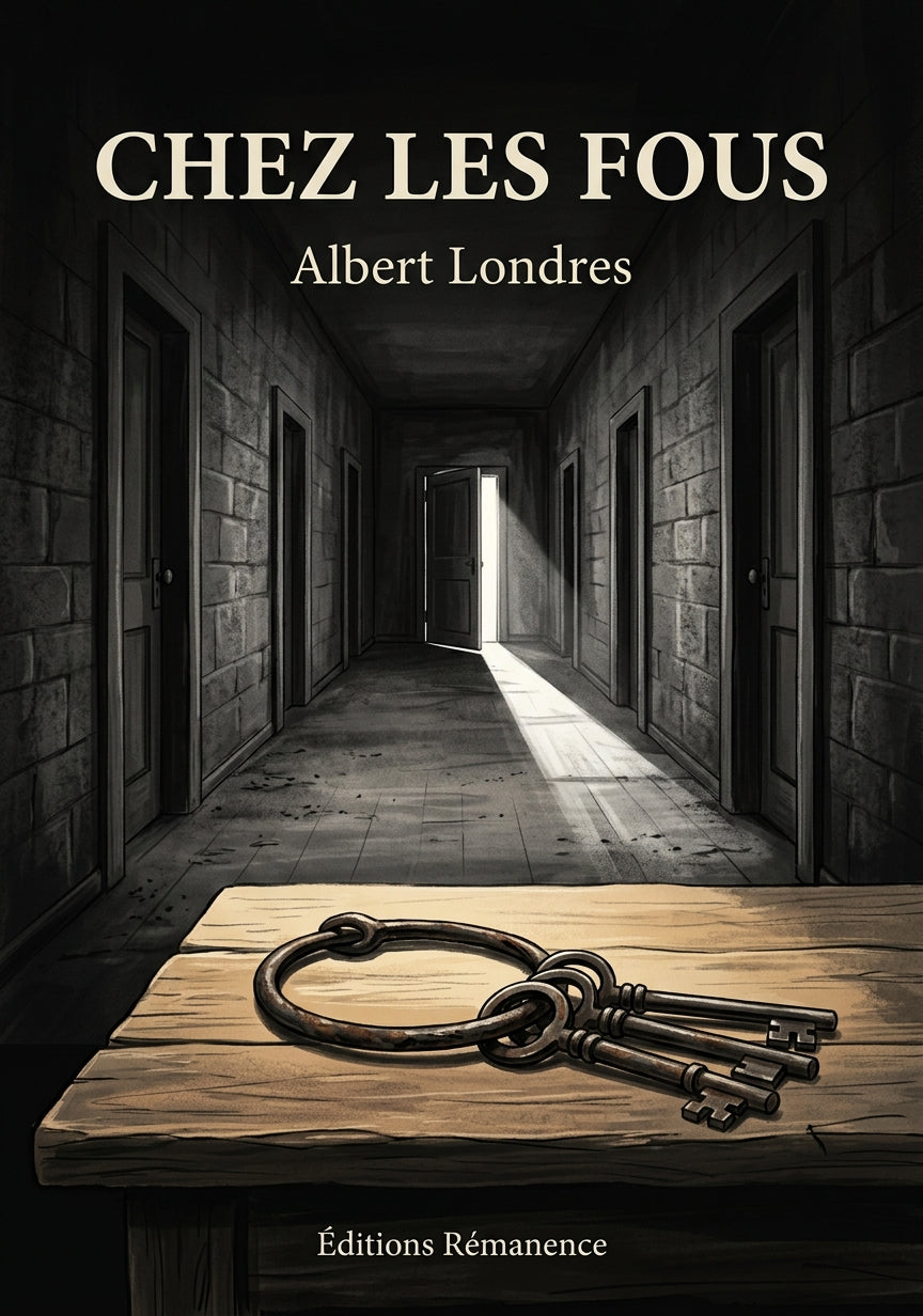 Livre Chez les fous par Albert Londres - Couverture - Editions Remanence