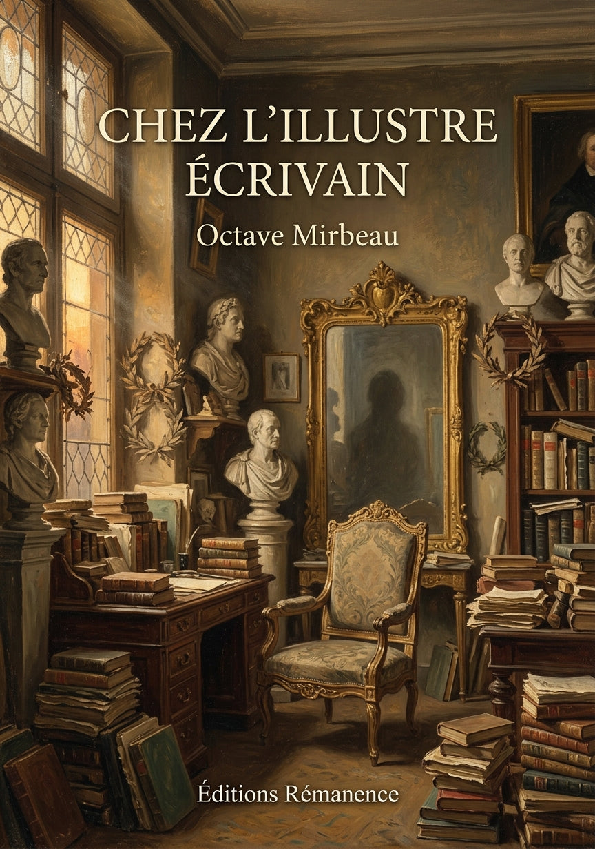 Livre Chez l’Illustre écrivain par Octave Mirbeau - Couverture - Editions Remanence