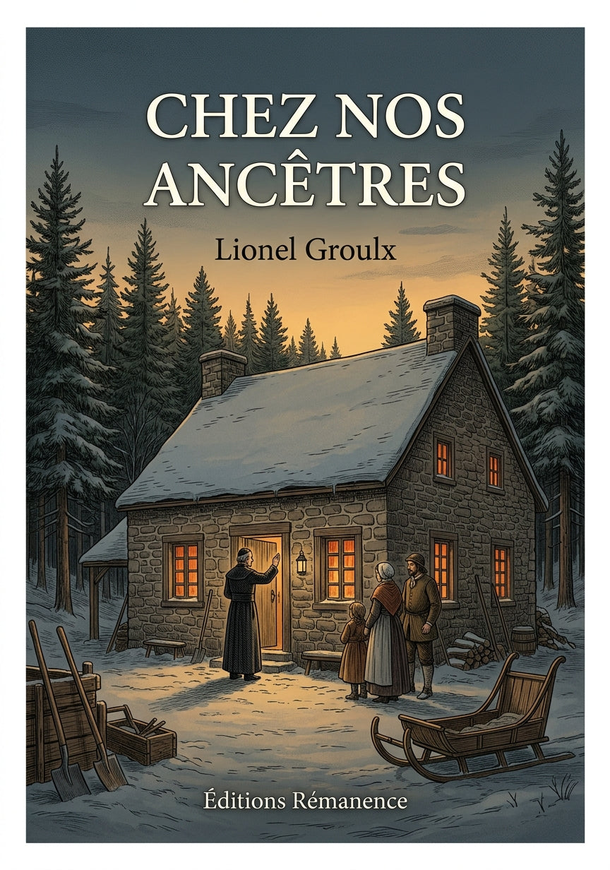 Livre Chez nos ancêtres par Lionel Groulx - Couverture - Editions Remanence