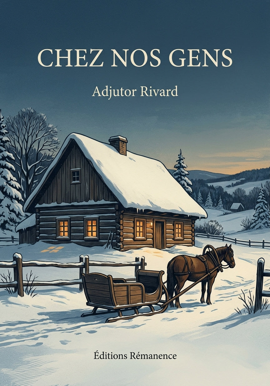Livre Chez nos gens par Adjutor Rivard - Couverture - Editions Remanence