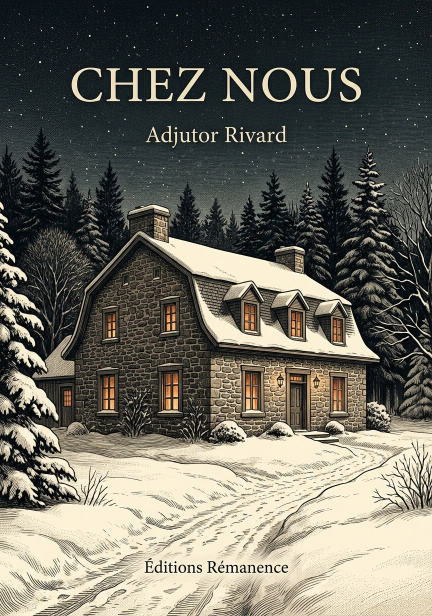 Livre Chez nous par Adjutor Rivard - Couverture - Editions Remanence