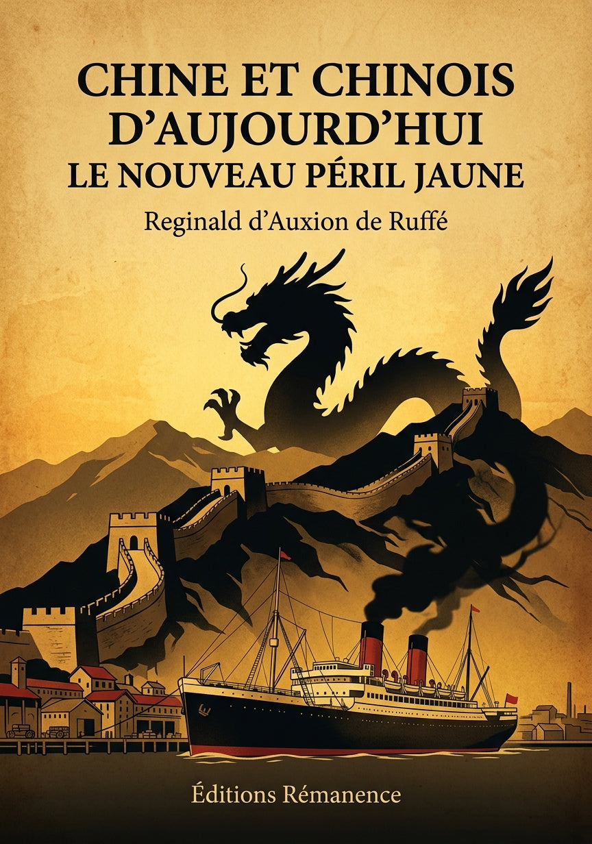 Livre Chine et Chinois d'aujourd'hui le nouveau péril jaune par Reginald d'Auxion de Ruffé - Couverture - Editions Remanence