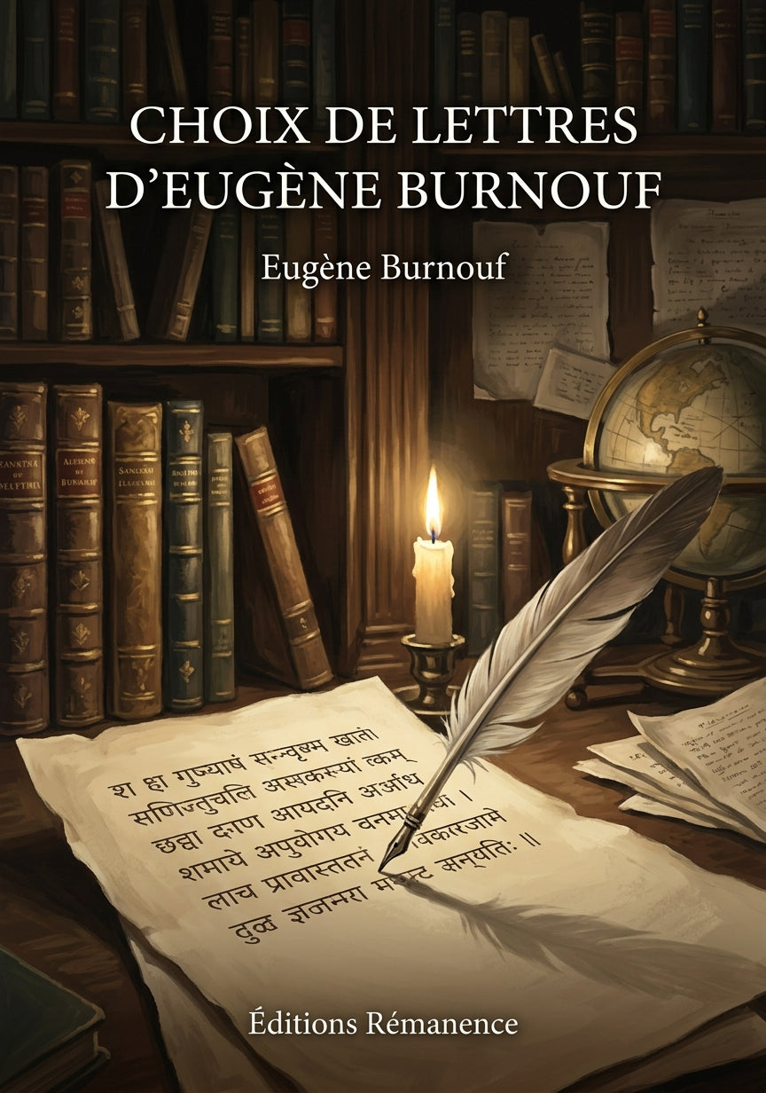 Livre Choix de lettres d’Eugène Burnouf par Eugène Burnouf - Couverture - Editions Remanence