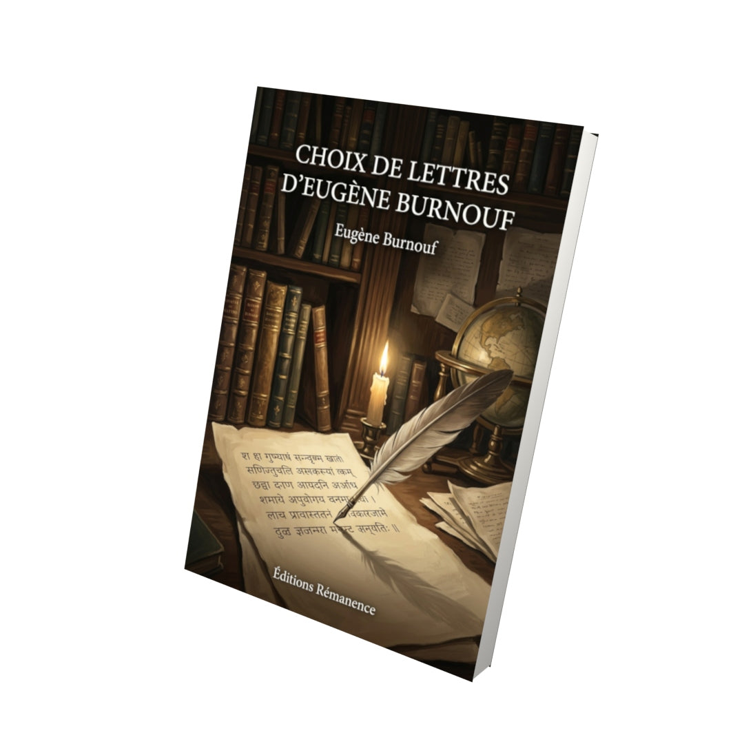 Livre Choix de lettres d’Eugène Burnouf par Eugène Burnouf - Vue 3D - Editions Remanence