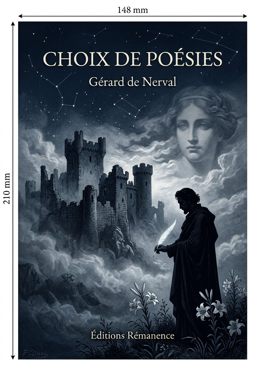 Livre Choix de poésies par Gérard de Nerval - Couverture - Editions Remanence