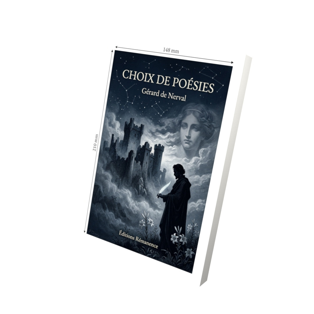 Livre Choix de poésies par Gérard de Nerval - Vue 3D - Editions Remanence