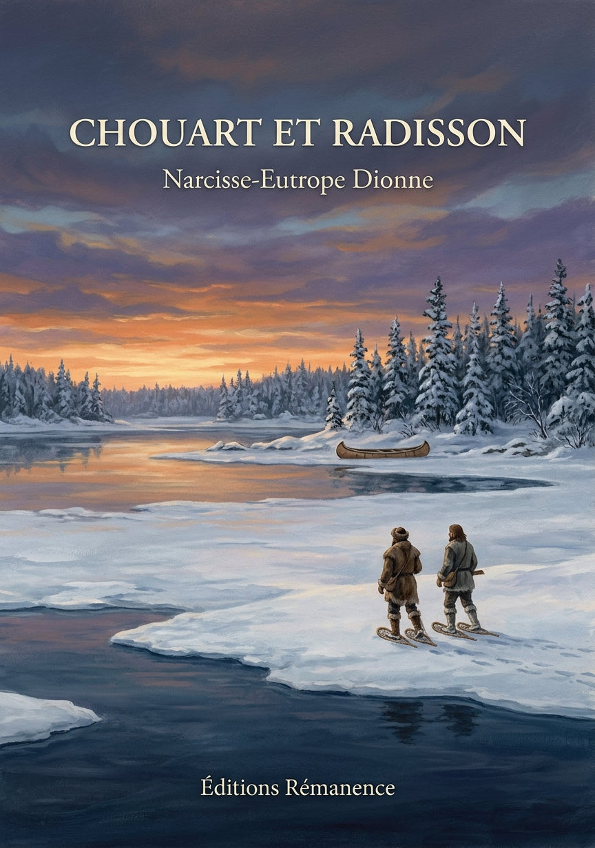 Livre Chouart et Radisson par Narcisse-Eutrope Dionne - Couverture - Editions Remanence