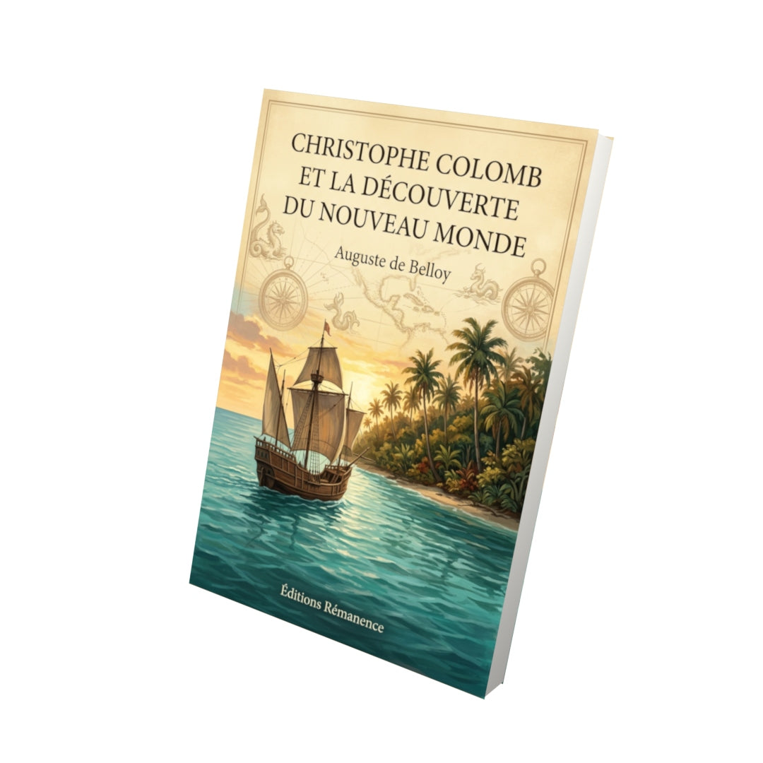 Livre Christophe Colomb et la découverte du Nouveau Monde par Auguste de Belloy - Vue 3D - Editions Remanence