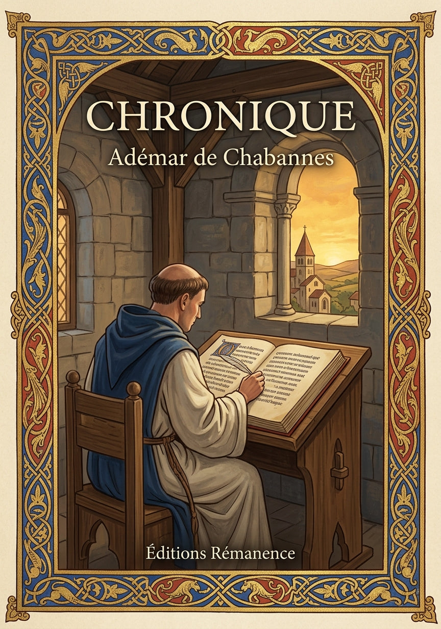 Livre Chronique par Adémar de Chabannes - Couverture - Editions Remanence