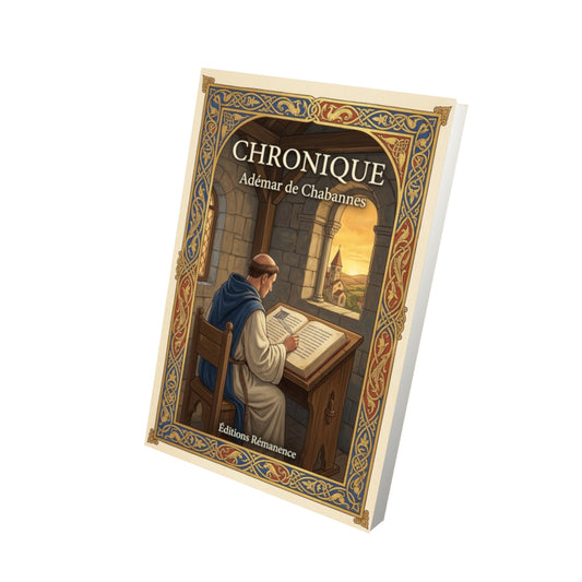 Livre Chronique par Adémar de Chabannes - Vue 3D - Editions Remanence