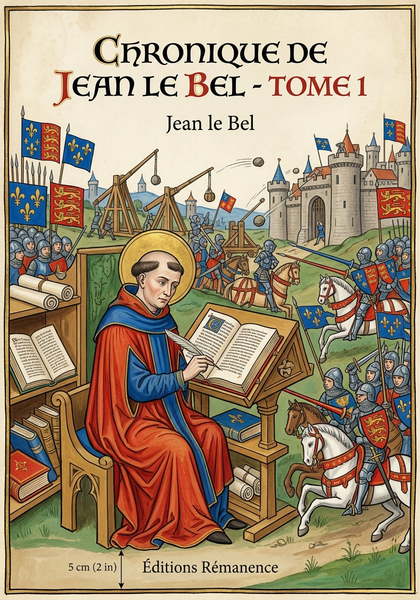 Livre Chronique de Jean le Bel - Tome 1 par Jean le Bel - Couverture - Editions Remanence