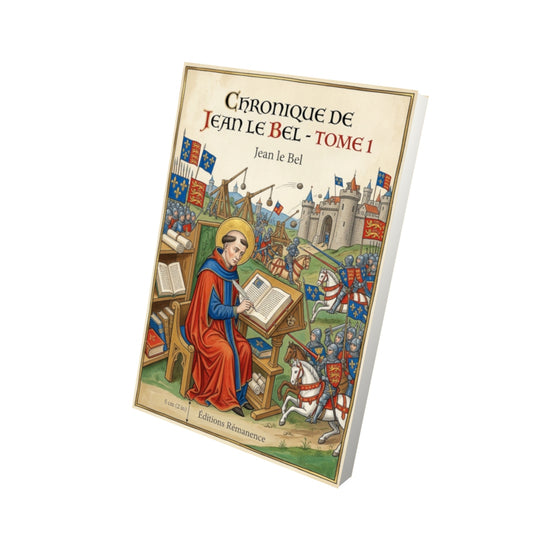 Livre Chronique de Jean le Bel - Tome 1 par Jean le Bel - Vue 3D - Editions Remanence