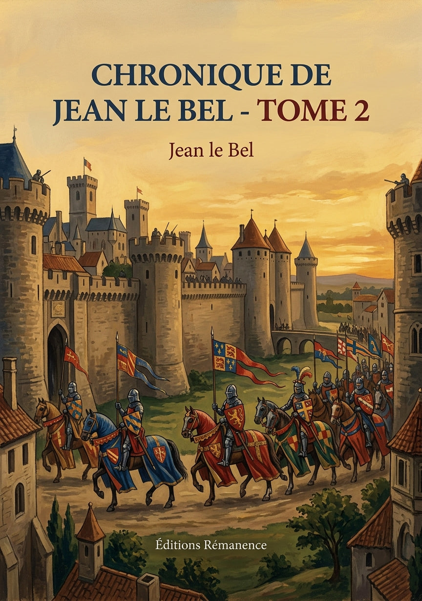 Livre Chronique de Jean le Bel - Tome 2 par Jean le Bel - Couverture - Editions Remanence