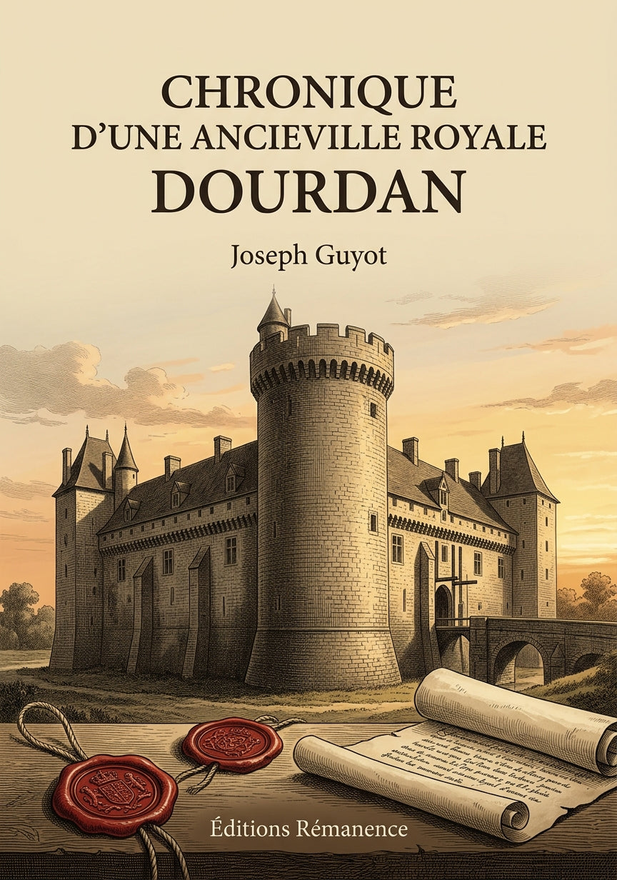 Livre Chronique d’une ancienne ville royale Dourdan par Joseph Guyot - Couverture - Editions Remanence