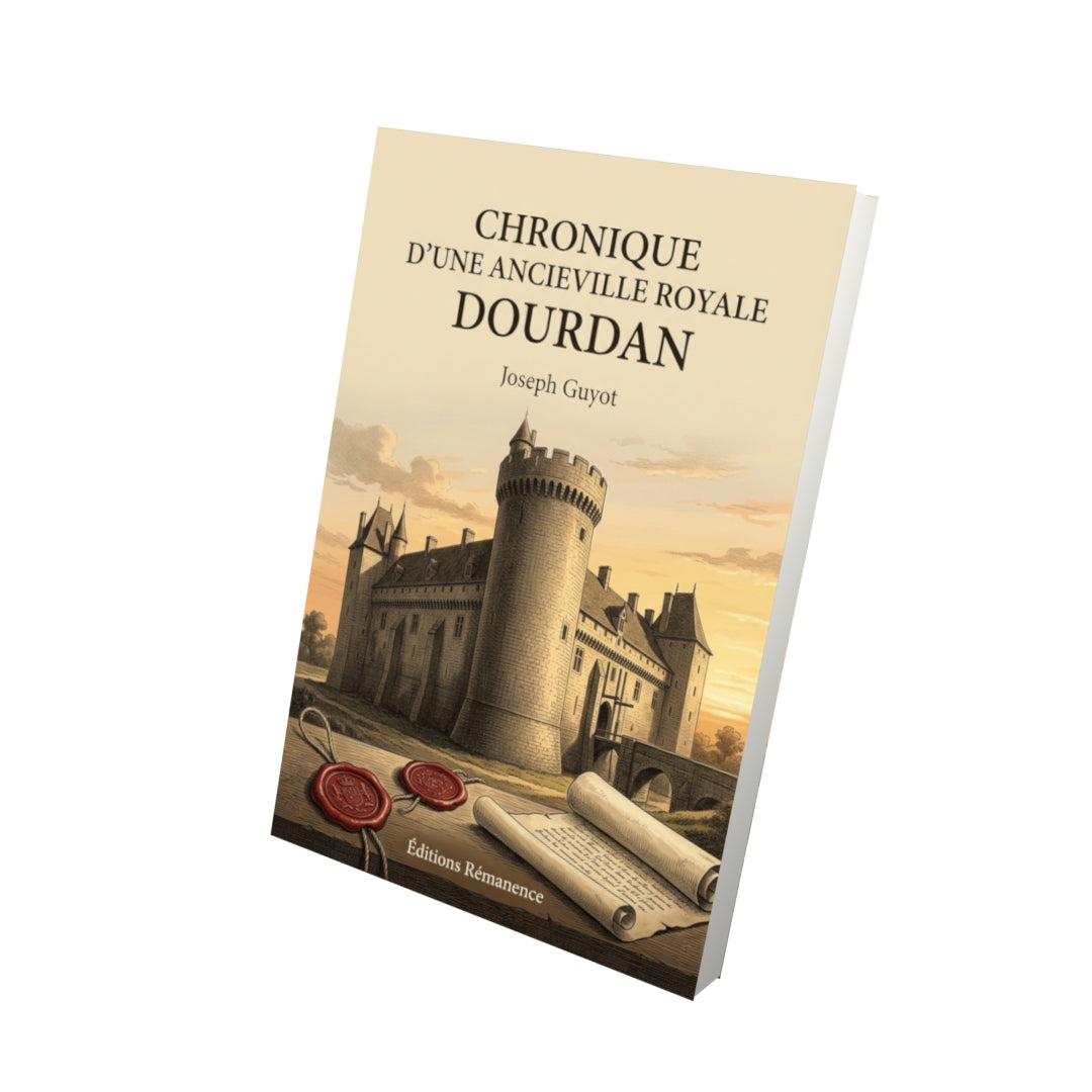 Livre Chronique d’une ancienne ville royale Dourdan par Joseph Guyot - Vue 3D - Editions Remanence