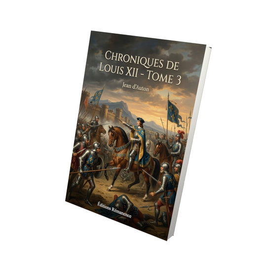 Livre Chroniques de Louis XII - Tome 3 par Jean d’Auton - Vue 3D - Editions Remanence