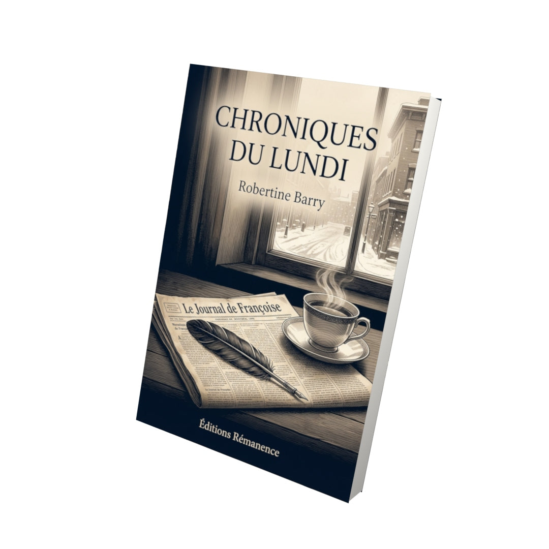Livre Chroniques du lundi par Robertine Barry - Vue 3D - Editions Remanence