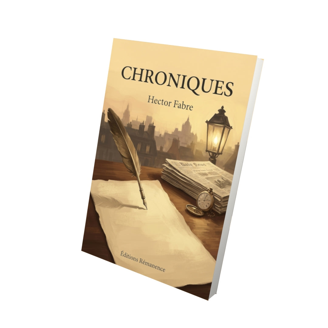 Livre Chroniques par Hector Fabre - Vue 3D - Editions Remanence