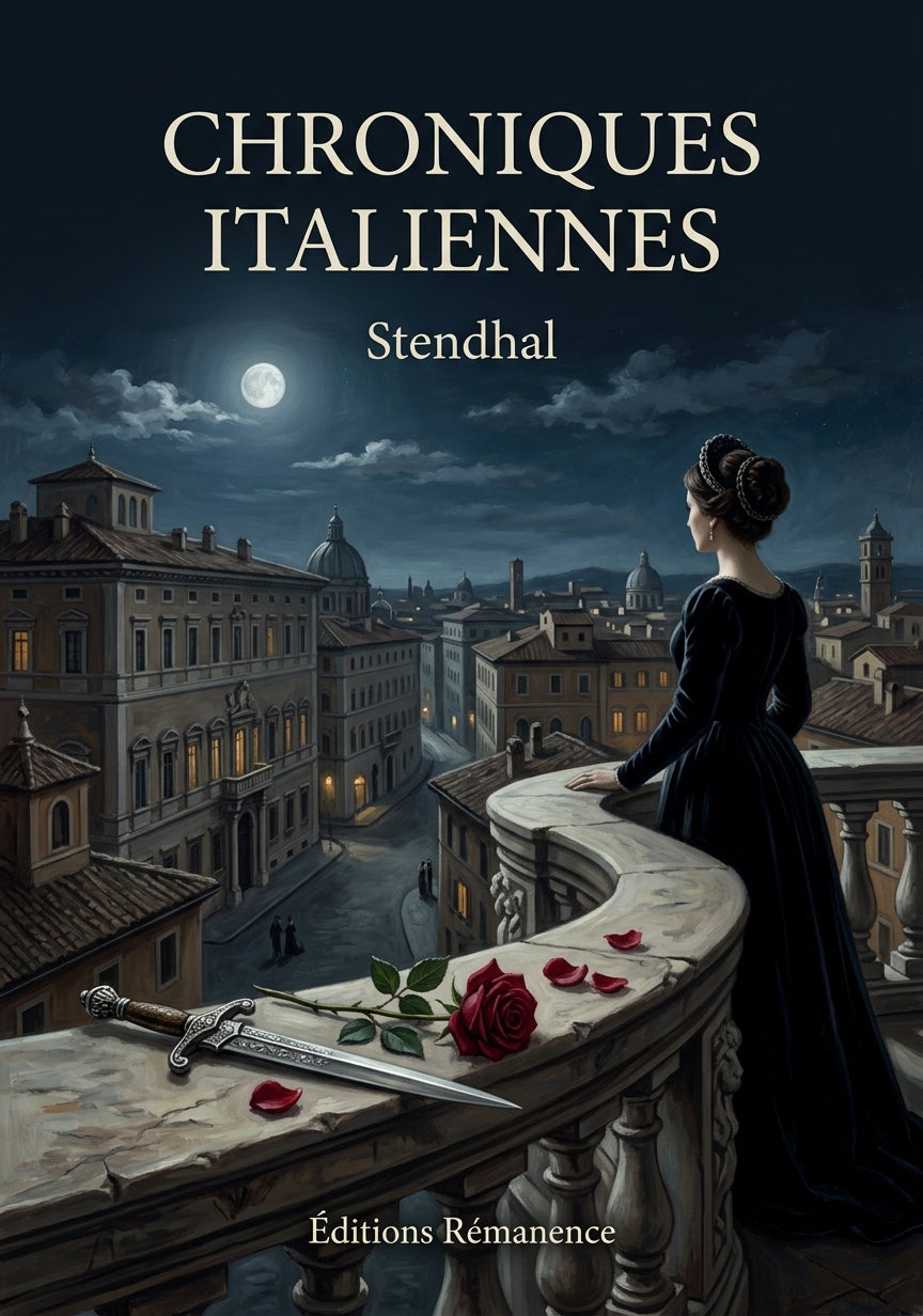 Livre Chroniques italiennes par Stendhal - Couverture - Editions Remanence