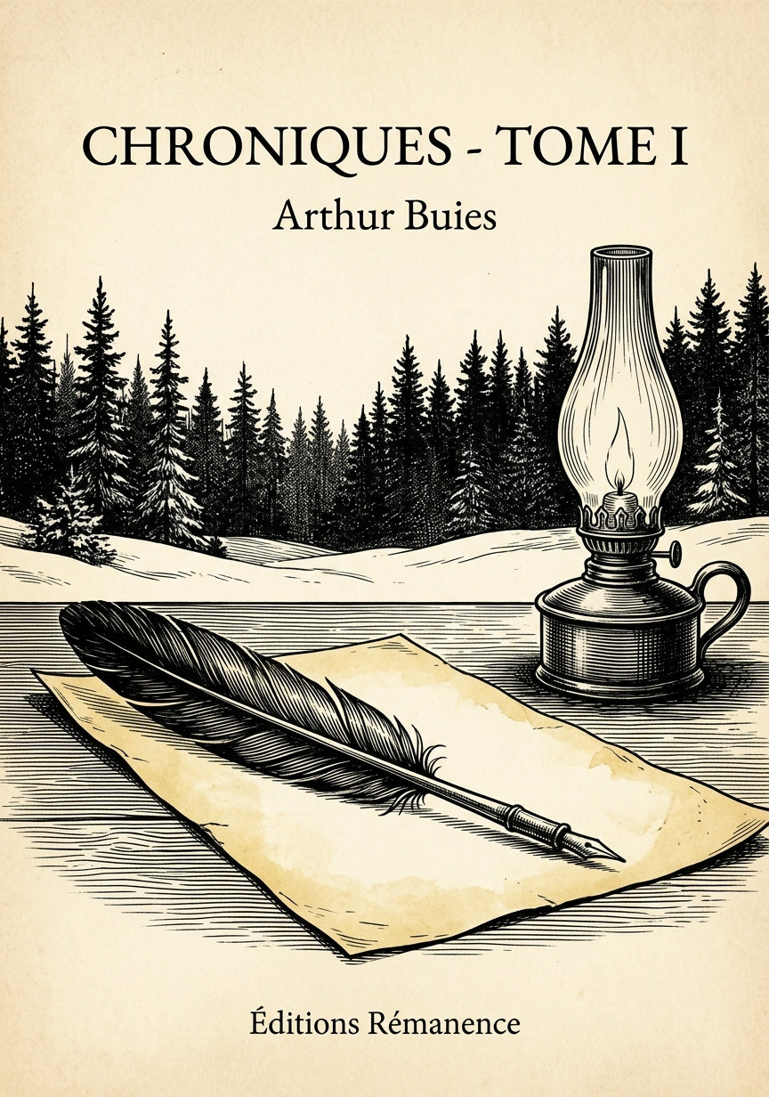 Livre Chroniques - Tome I par Arthur Buies - Couverture - Editions Remanence