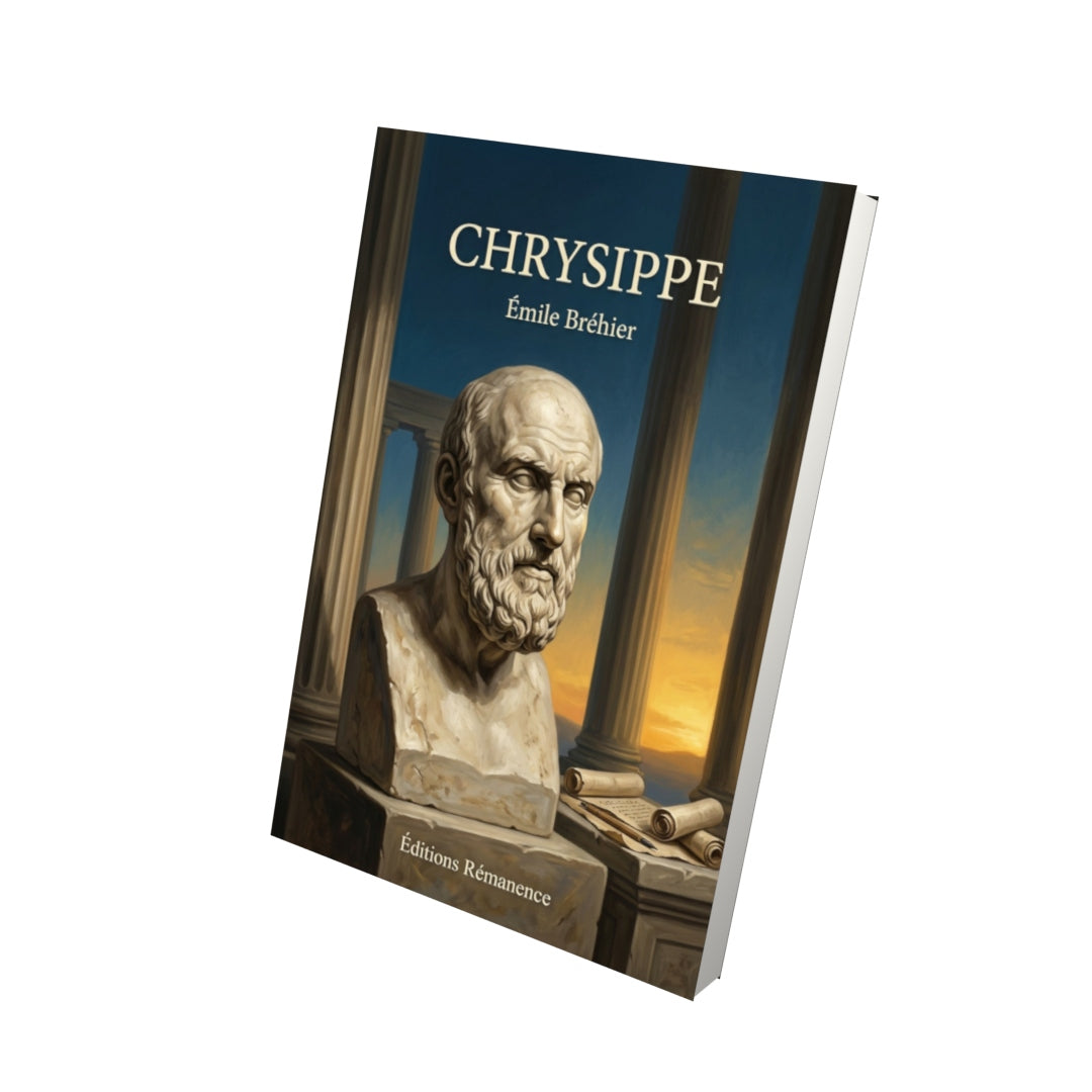 Livre Chrysippe par Émile Bréhier - Vue 3D - Editions Remanence