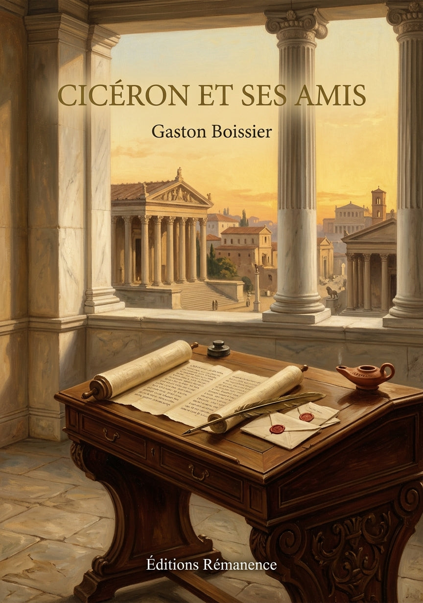 Livre Cicéron et ses amis par Gaston Boissier - Couverture - Editions Remanence