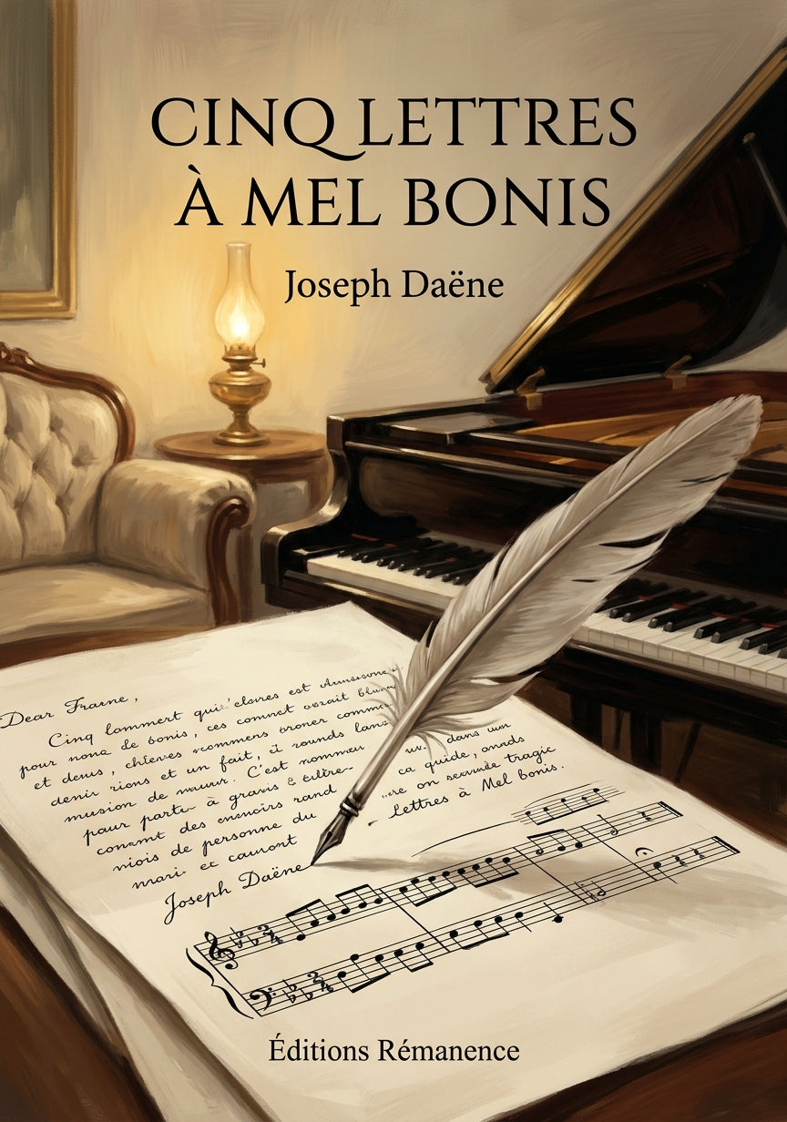 Livre Cinq lettres à Mel Bonis par Joseph Daëne - Couverture - Editions Remanence