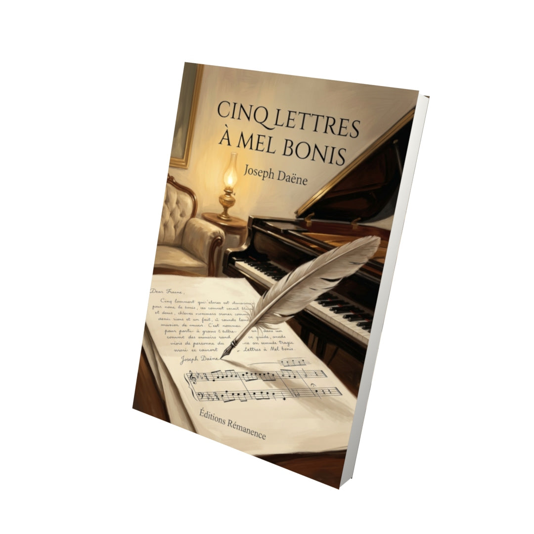 Livre Cinq lettres à Mel Bonis par Joseph Daëne - Vue 3D - Editions Remanence