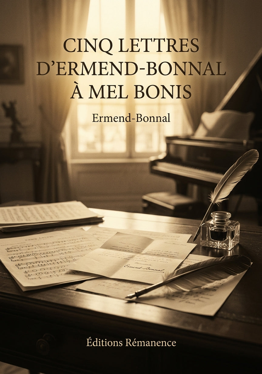 Livre Cinq lettres d'Ermend-Bonnal à Mel Bonis par Ermend-Bonnal - Couverture - Editions Remanence