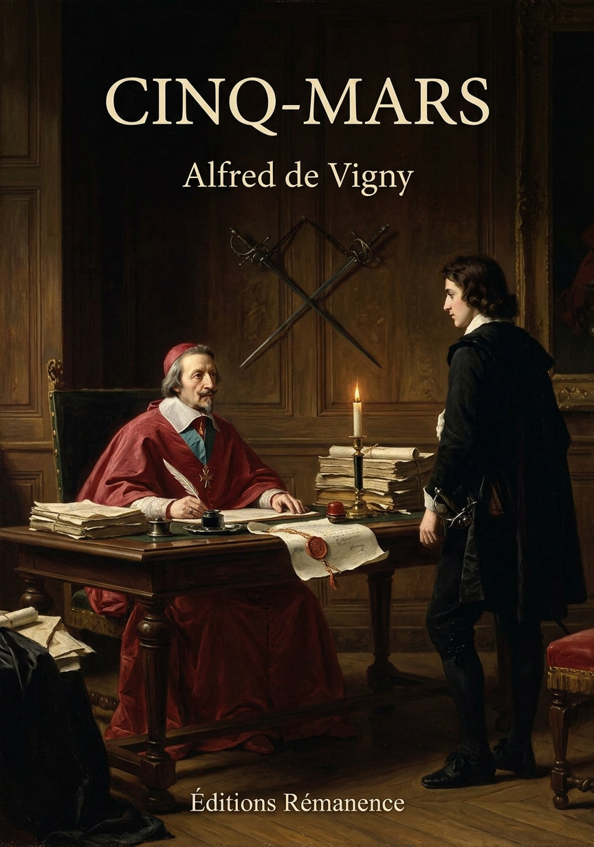 Livre Cinq-Mars par Alfred de Vigny - Couverture - Editions Remanence