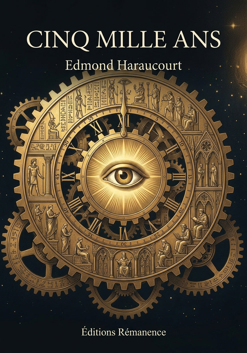 Livre Cinq mille ans par Edmond Haraucourt - Couverture - Editions Remanence