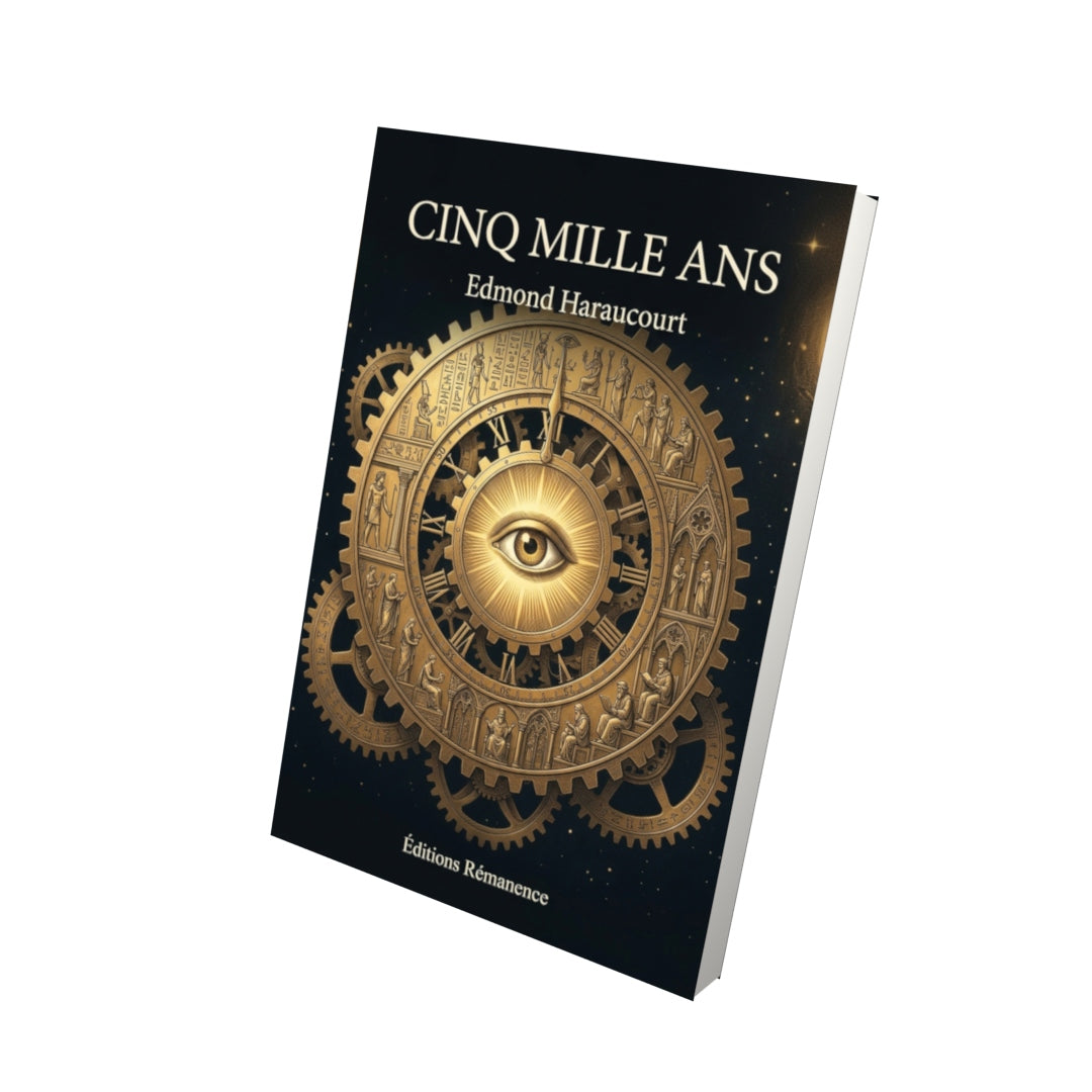 Livre Cinq mille ans par Edmond Haraucourt - Vue 3D - Editions Remanence