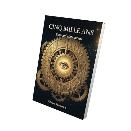 Livre Cinq mille ans par Edmond Haraucourt - Vue 3D - Editions Remanence