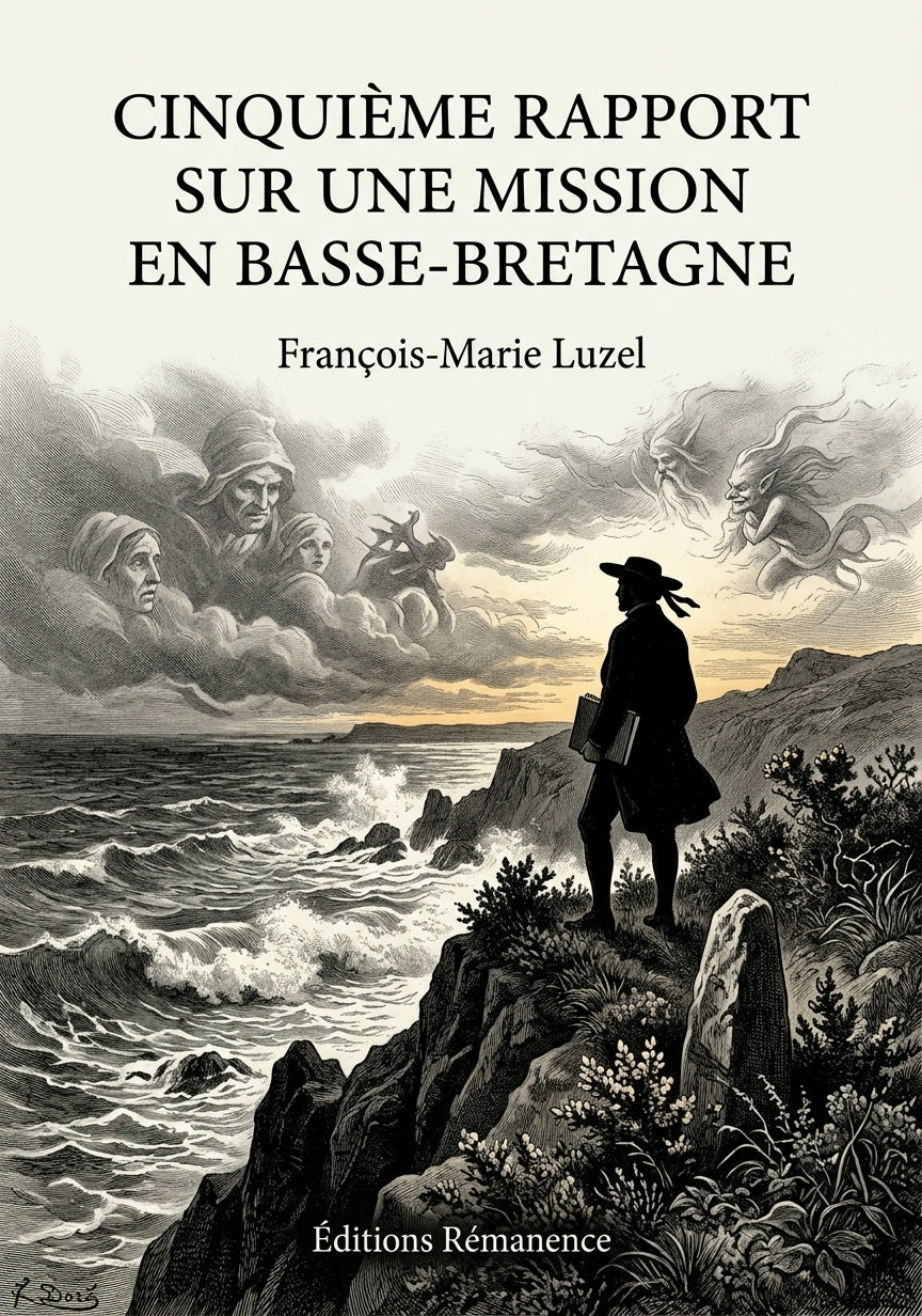 Livre Cinquième rapport sur une mission en Basse-Bretagne par François-Marie Luzel - Couverture - Editions Remanence