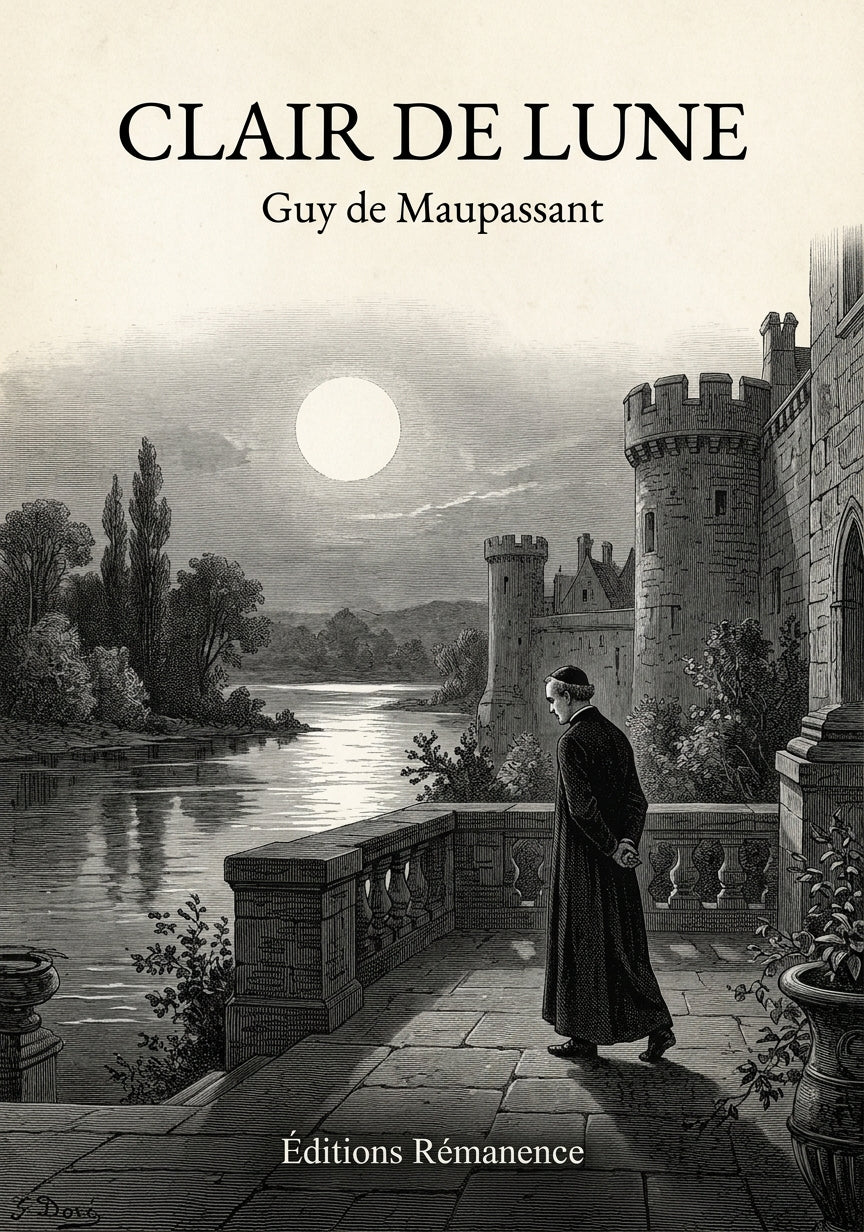 Livre Clair de lune par Guy de Maupassant - Couverture - Editions Remanence