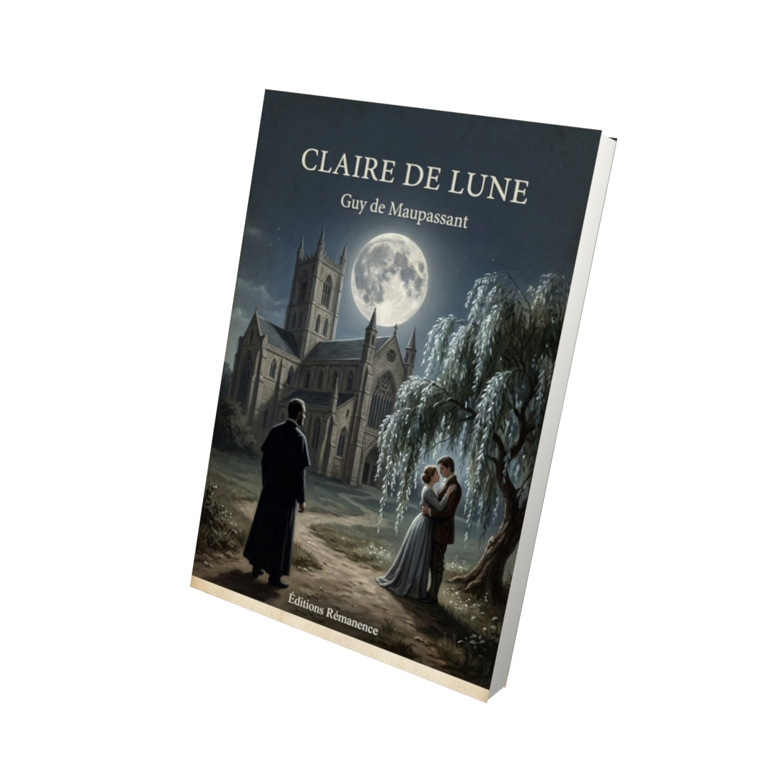 Livre Claire de Lune - Guy de Maupassant - Vue 3D - Editions Remanence