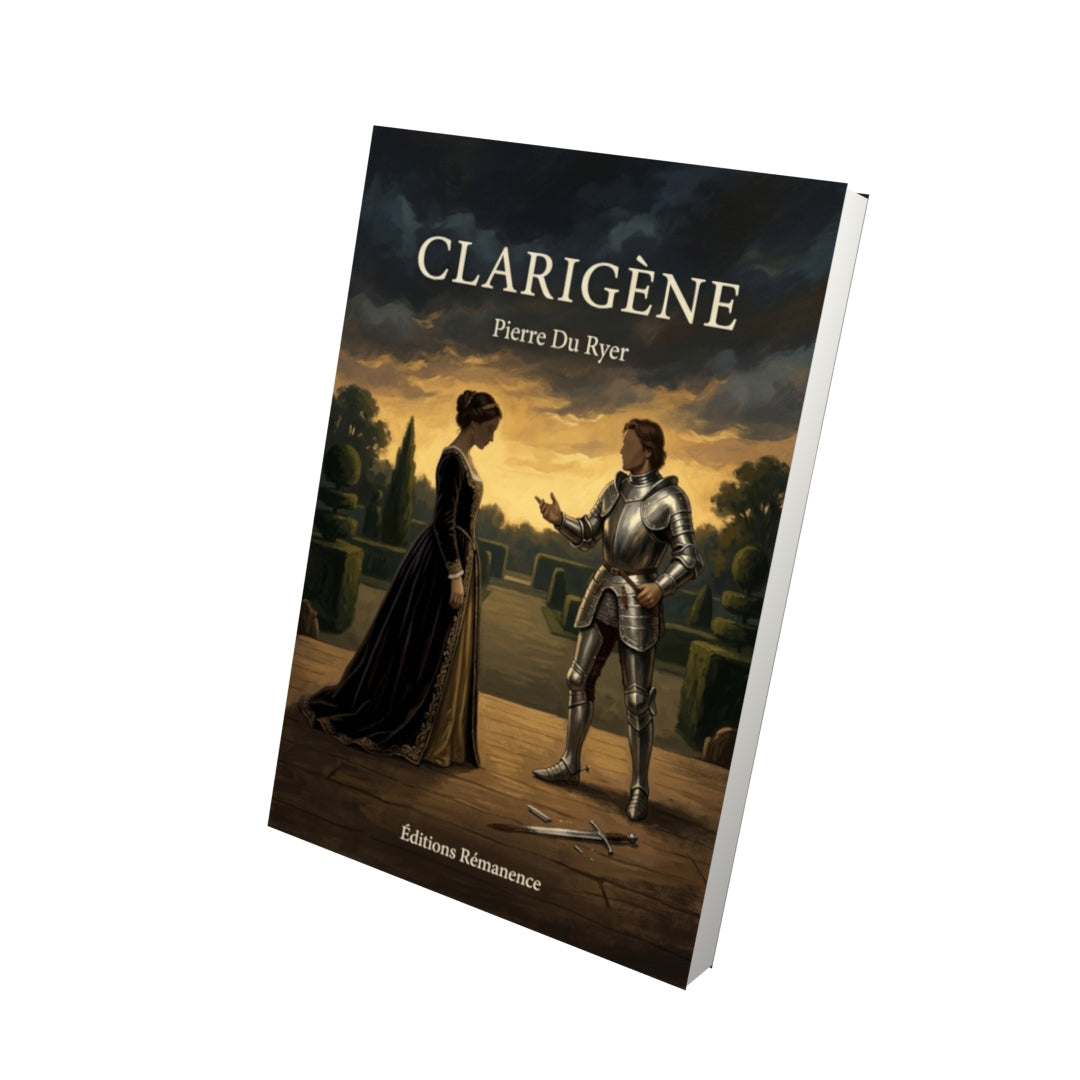 Livre Clarigène par Pierre Du Ryer - Vue 3D - Editions Remanence