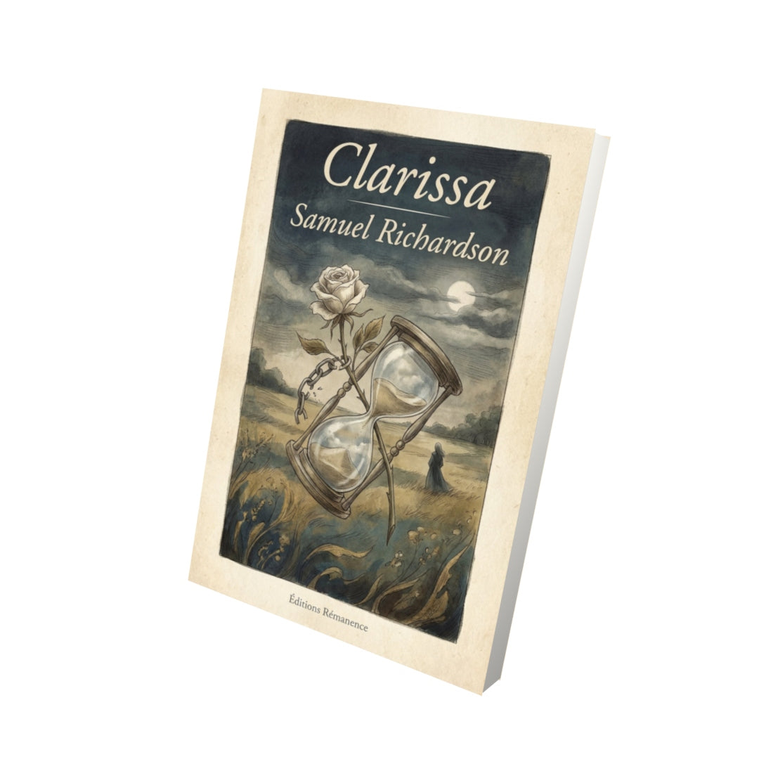 Livre Clarissa – Samuel Richardson - Vue 3D - Editions Remanence
