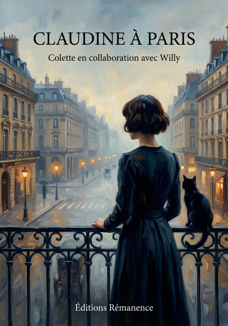 Livre Claudine à Paris par Colette en collaboration avec Willy - Couverture - Editions Remanence