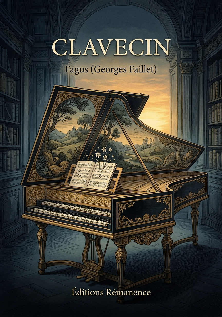 Livre Clavecin par Fagus (Georges Faillet) - Couverture - Editions Remanence