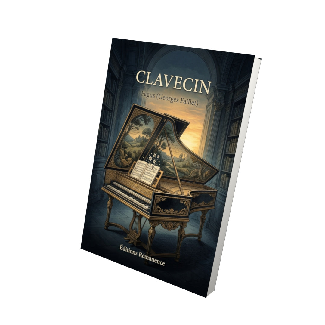 Livre Clavecin par Fagus (Georges Faillet) - Vue 3D - Editions Remanence