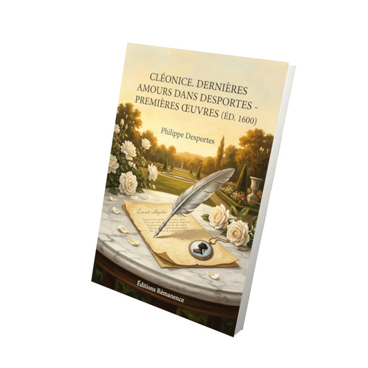 Livre Cléonice. Dernières Amours dans Desportes - Premières œuvres (éd. 1600) par Philippe Desportes - Vue 3D - Editions Remanence