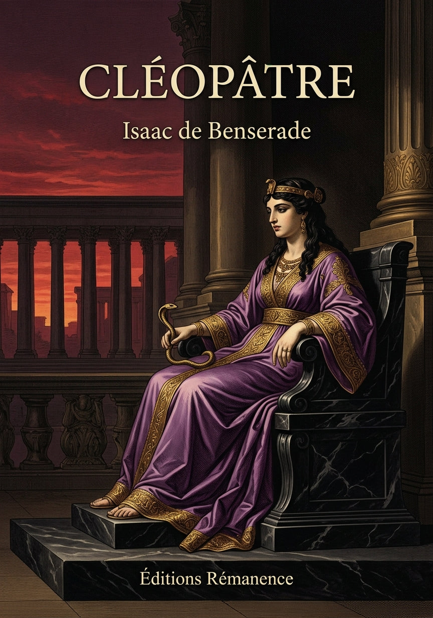 Livre Cléopâtre par Jean Bertheroy - Couverture - Editions Remanence