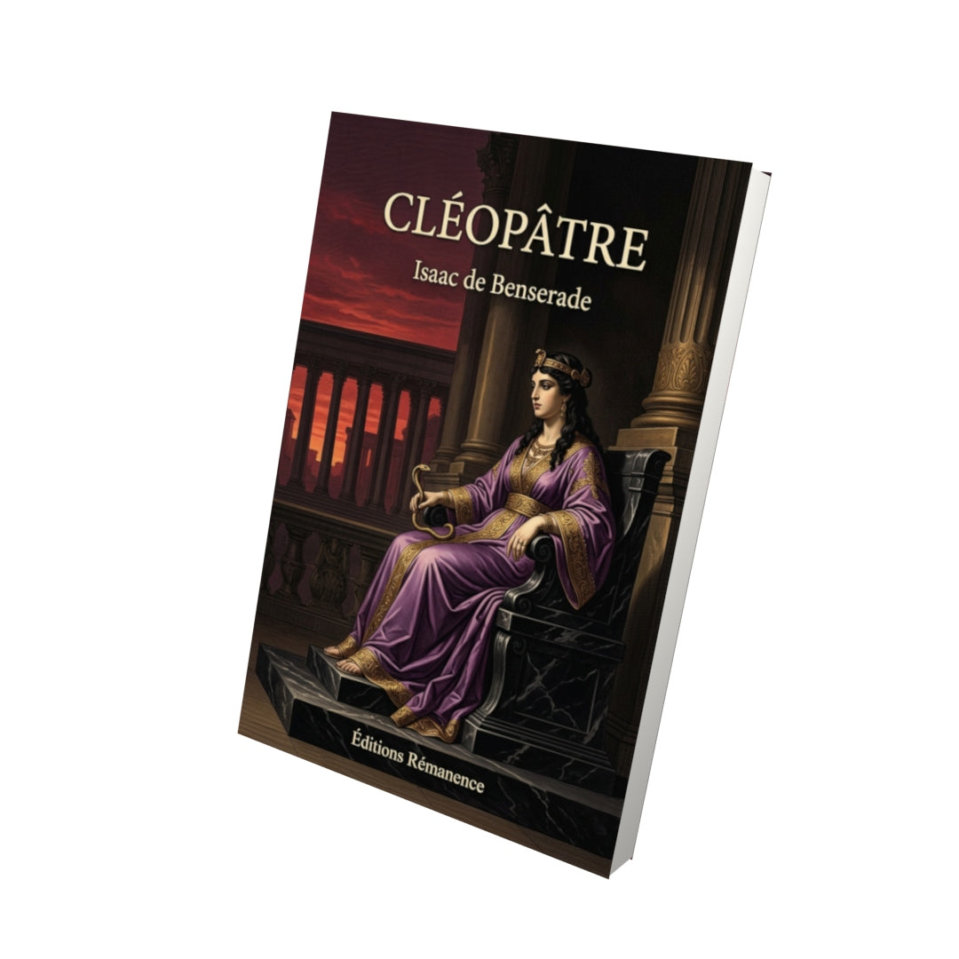 Livre Cléopâtre par Jean Bertheroy - Vue 3D - Editions Remanence