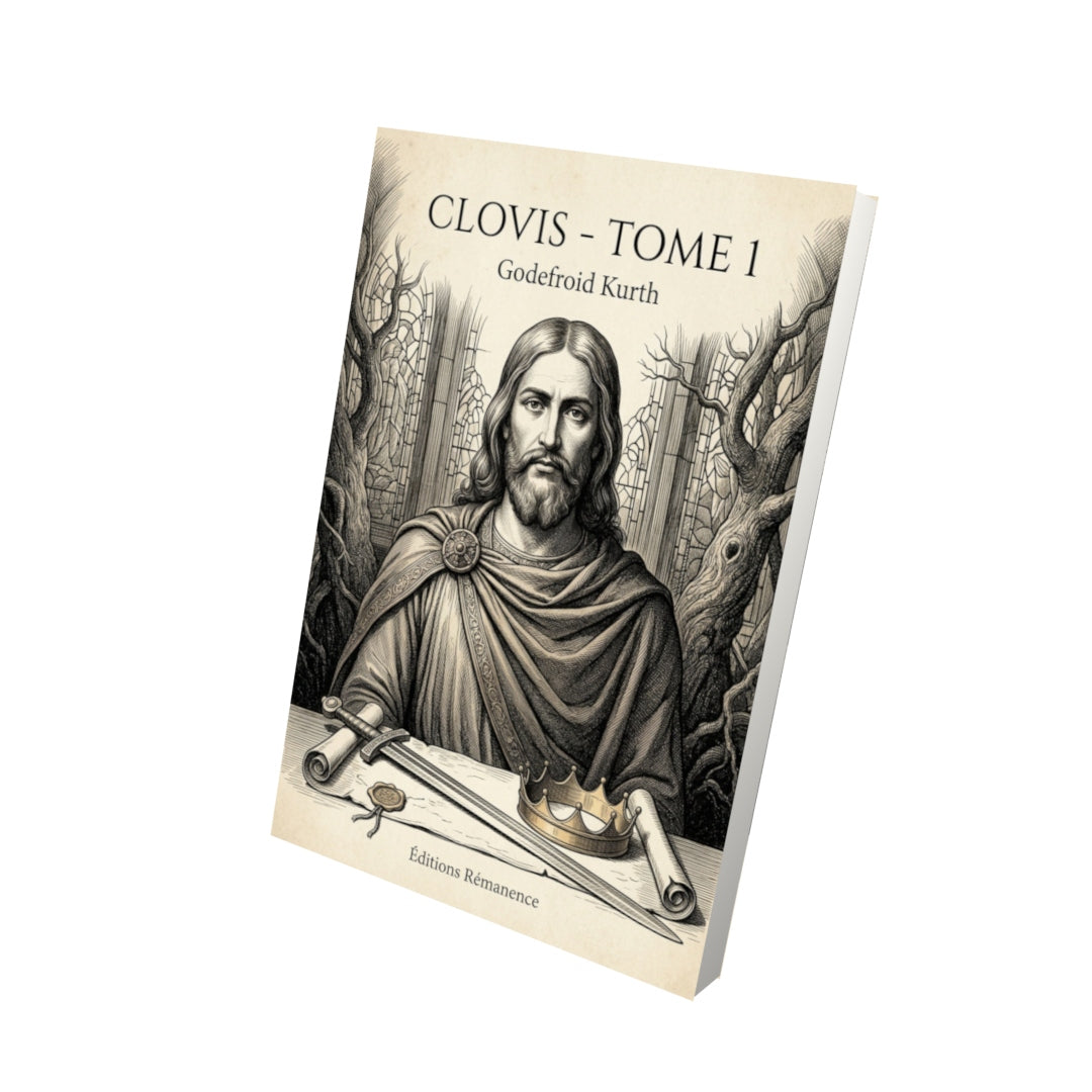 Livre Clovis - Tome 1 - Godefroid Kurth - Vue 3D - Editions Remanence