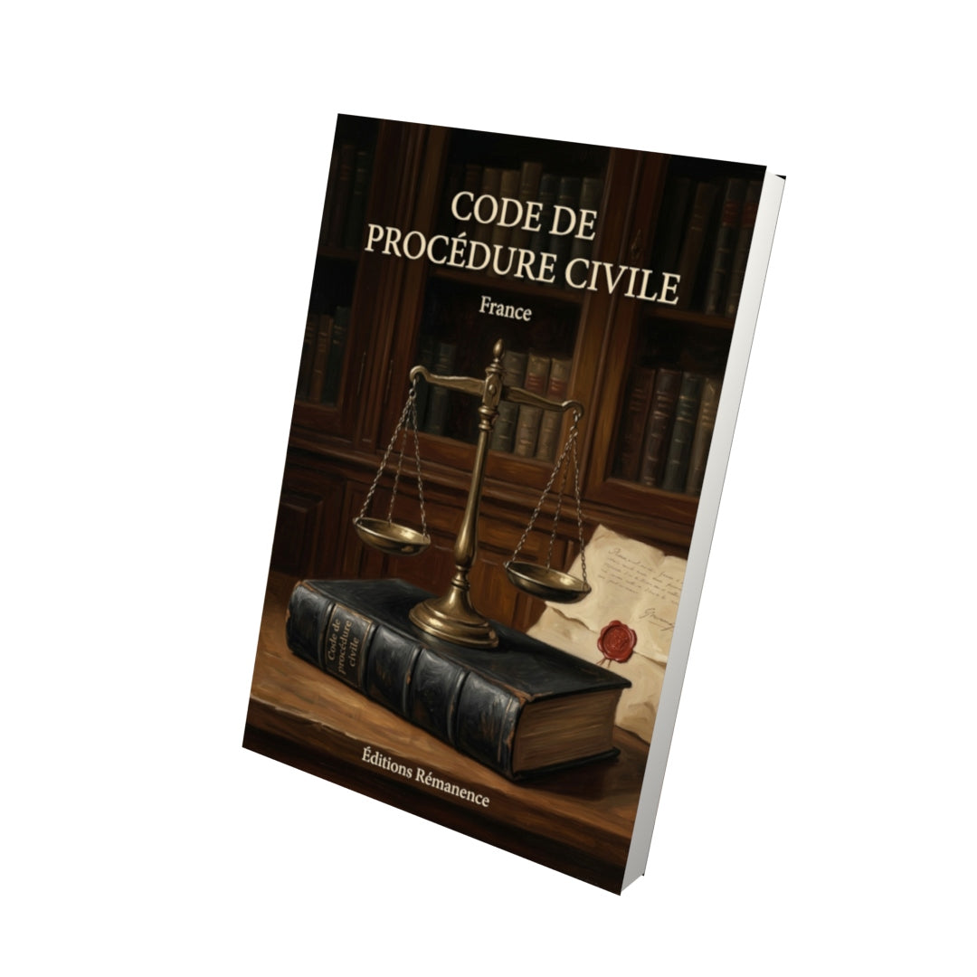 Livre Code de procédure civile par France - Vue 3D - Editions Remanence