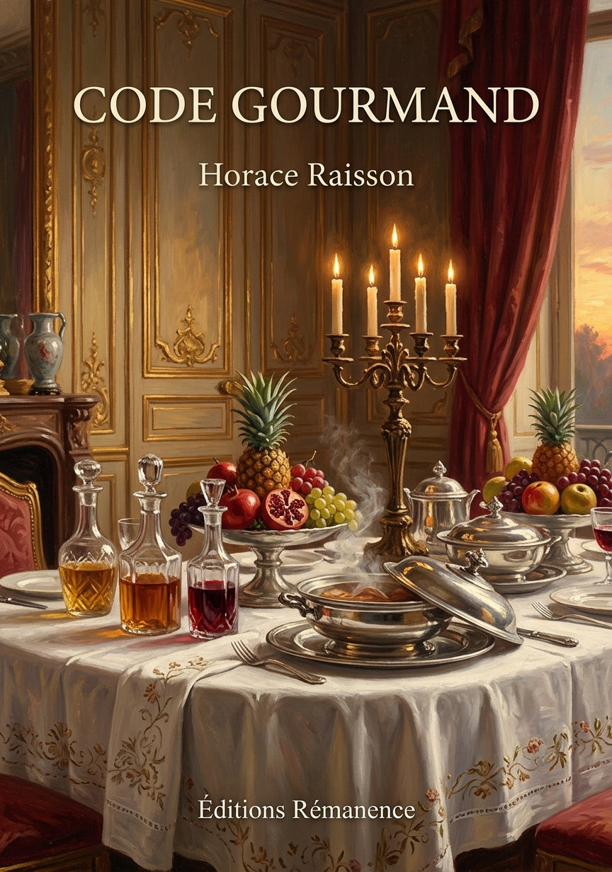 Livre Code gourmand par Horace Raisson - Couverture - Editions Remanence