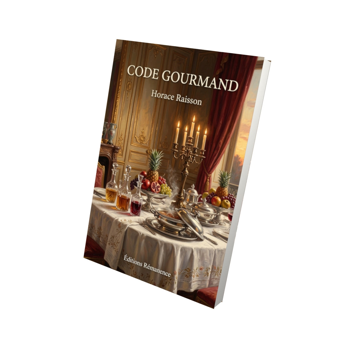 Livre Code gourmand par Horace Raisson - Vue 3D - Editions Remanence