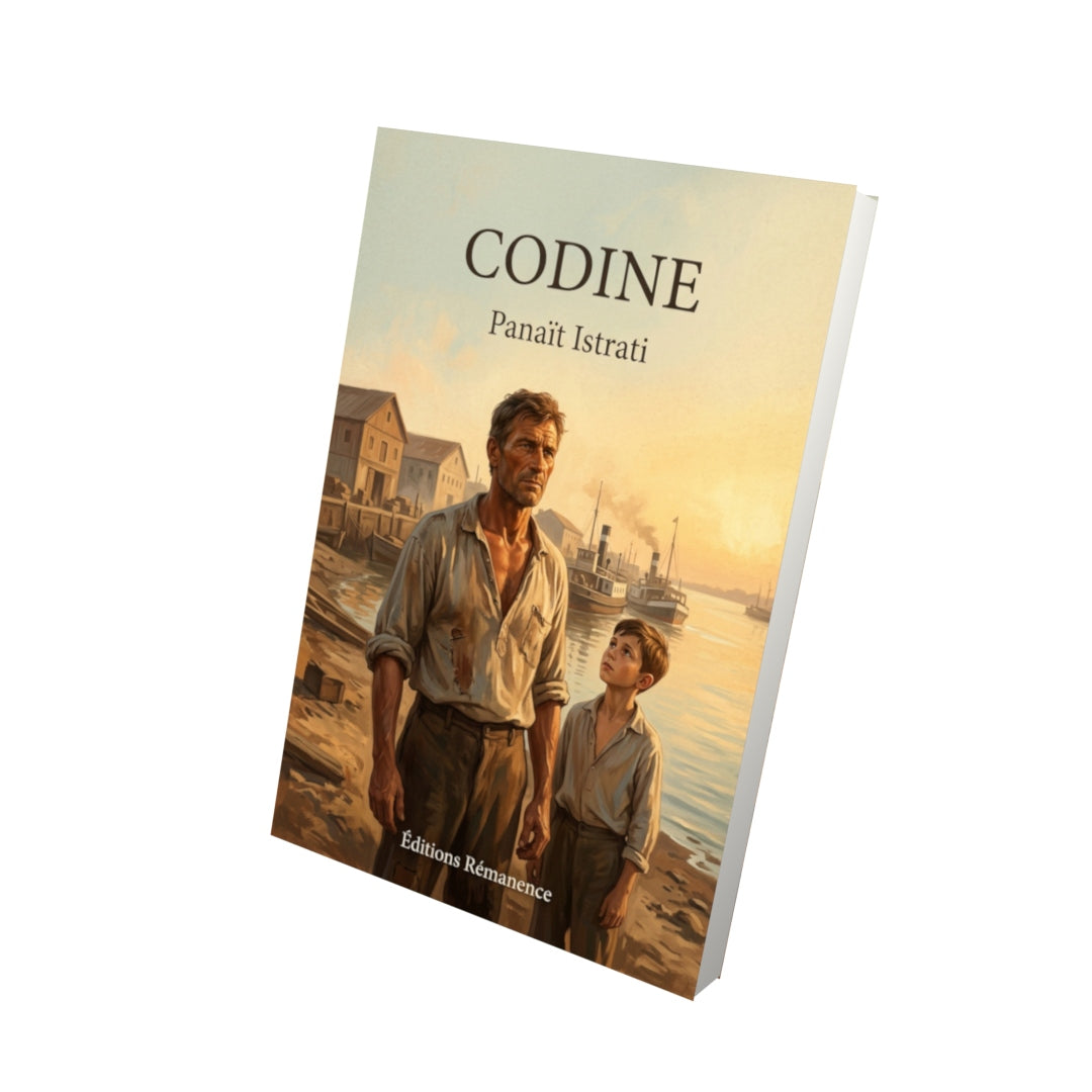 Livre Codine par Panaït Istrati - Vue 3D - Editions Remanence